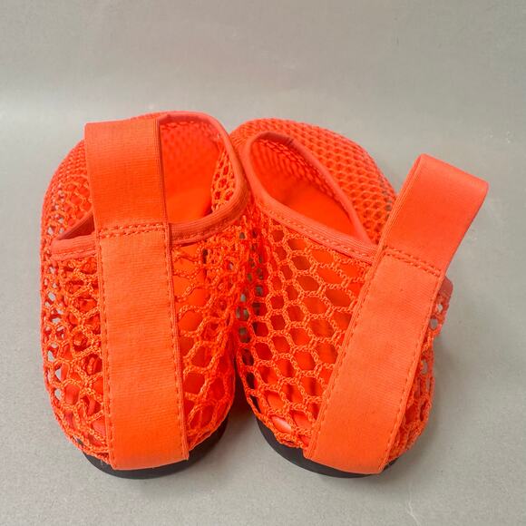 Arket Red Fishnet Ballet Flats Euro Size 39‎ US 8.5 Sheer See Through Round Toe - Picture 11 of 16